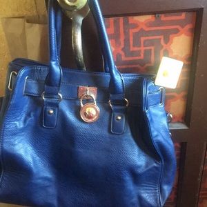 Michael Kors blue handbag
